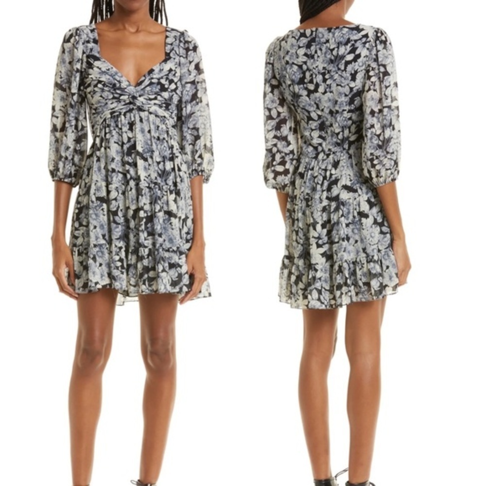 NWT Cinq a Sept Harlie Dress, Slate Multi, size 6